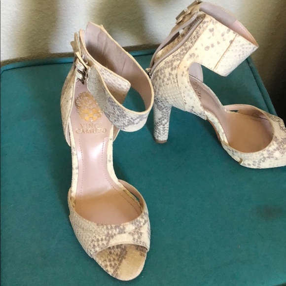 Vince Camuto Snake Skin Heels - Picture 2 of 3